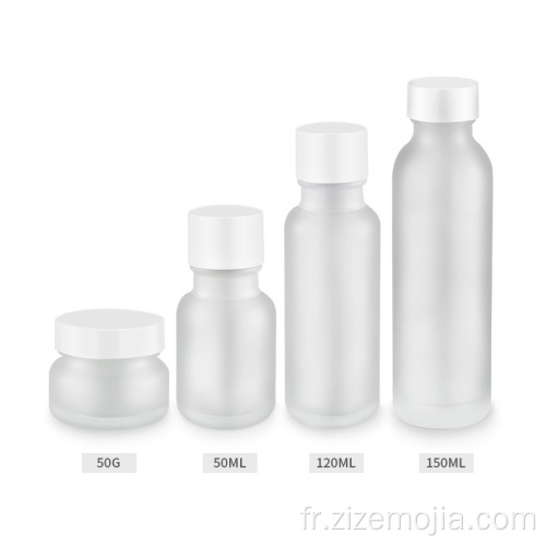 Nouvelle arrivée 50 ml bouteille de lotion en verre cosmétique